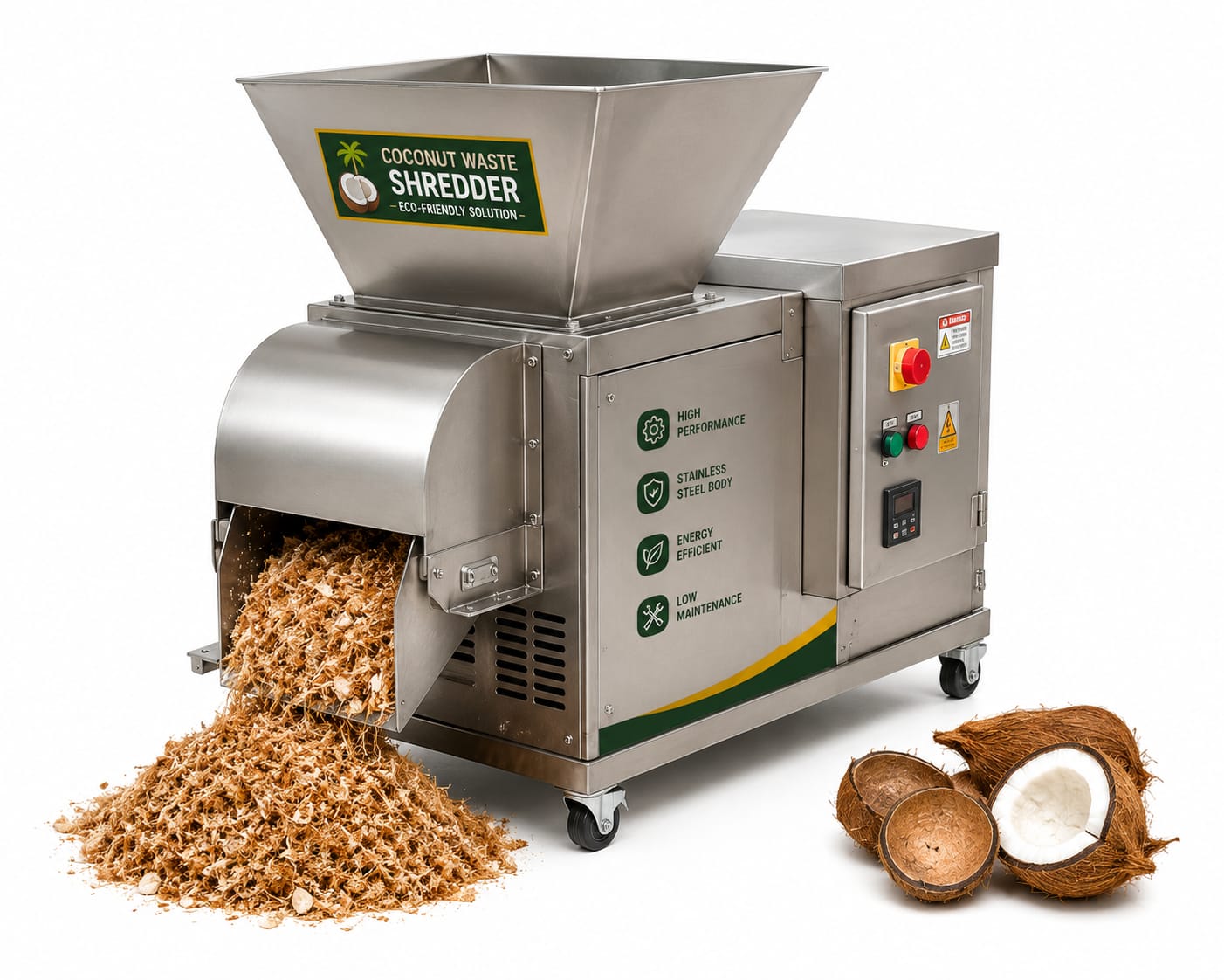 Coconut Waste Shredder Machine