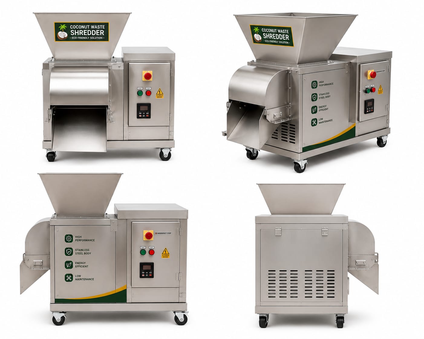 Coconut Waste Shredder Machine