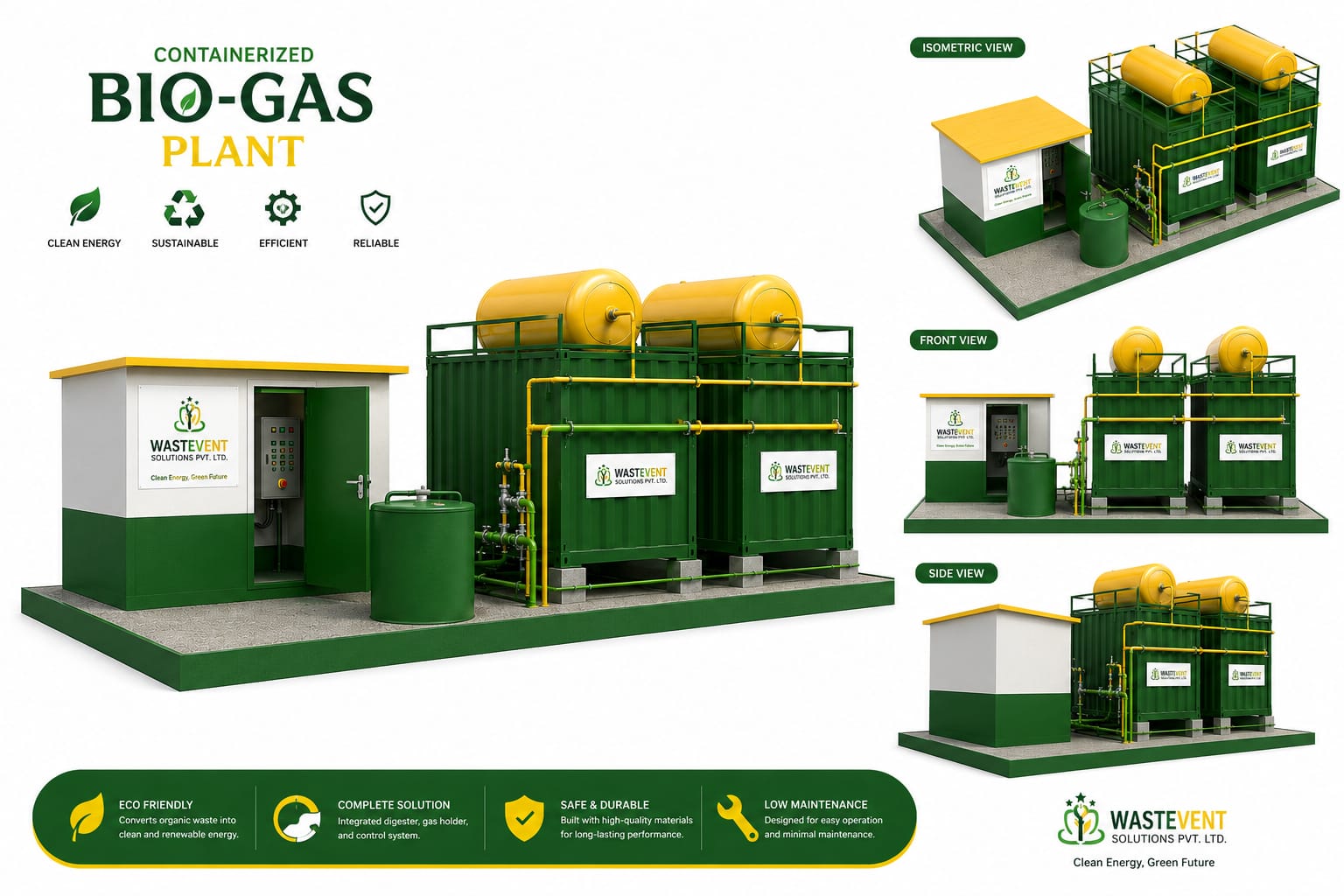 Containerized Bio-Gas Plant