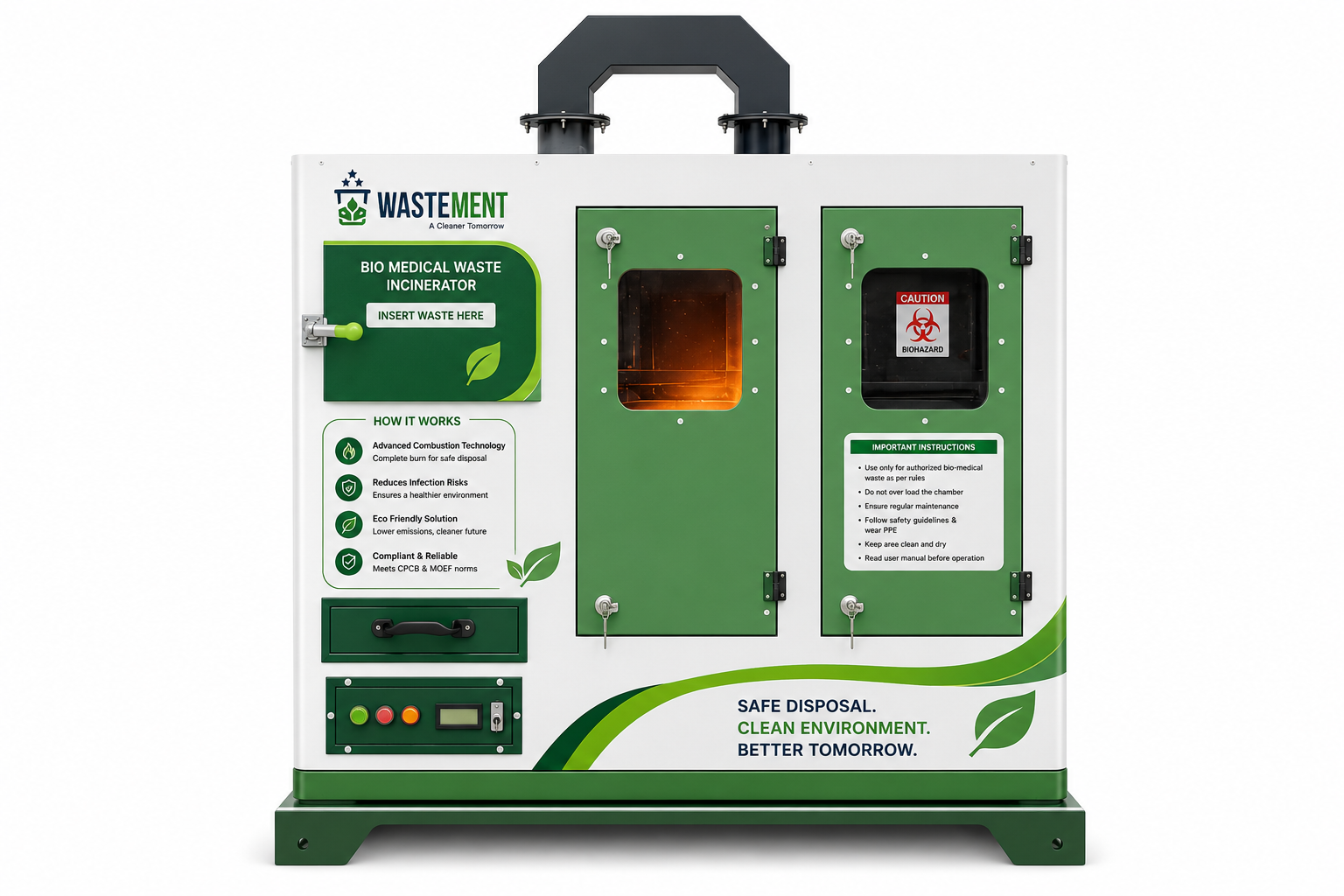 Smokeless Bio Medical Waste Incinerator